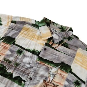 Tori Richard Honolulu Men's L Hawaiian Tropical Floral Camp Shirt Aloha Island